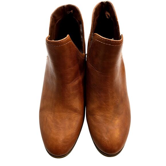 Faded Glory 8.5 Women's Shoes Brown Closed Toe Ankle Boots Booties 8 1/2 - Picture 2 of 6